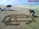 Granates en la playa